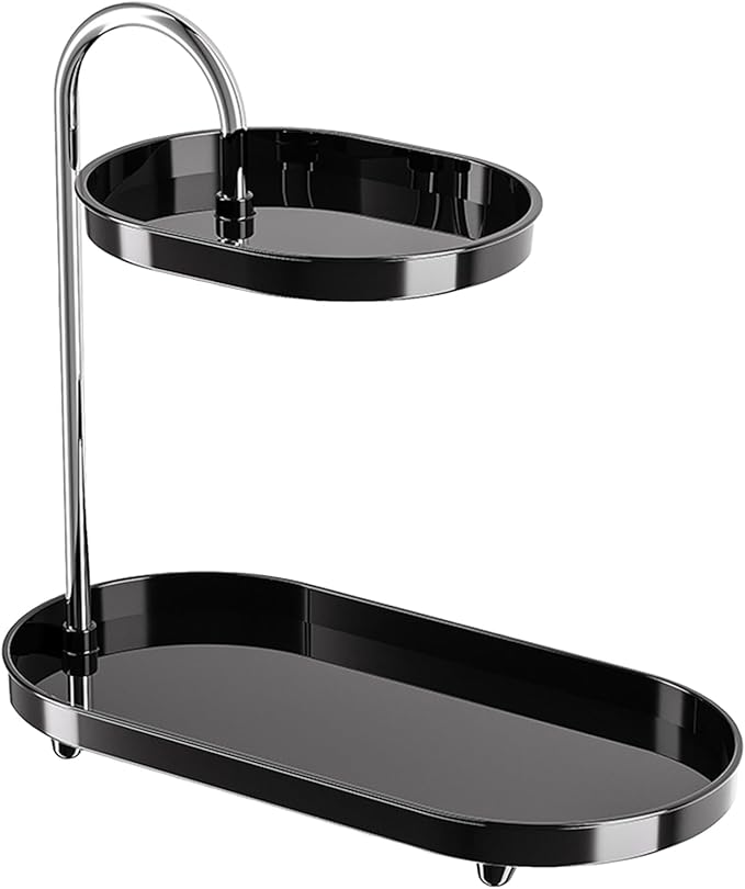 Bathroom Sink Vanity Trays, Skincare Storage Rack Small Countertop Perfume Organizer Lazy Susan Makeup Organizer