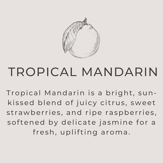 River Birch Tropical Mandarin Scented Linen and Room Spray | Home Fragrance | 4 oz Glass Amber Bottle | Luxury Signature Scent | Handmade in Texas