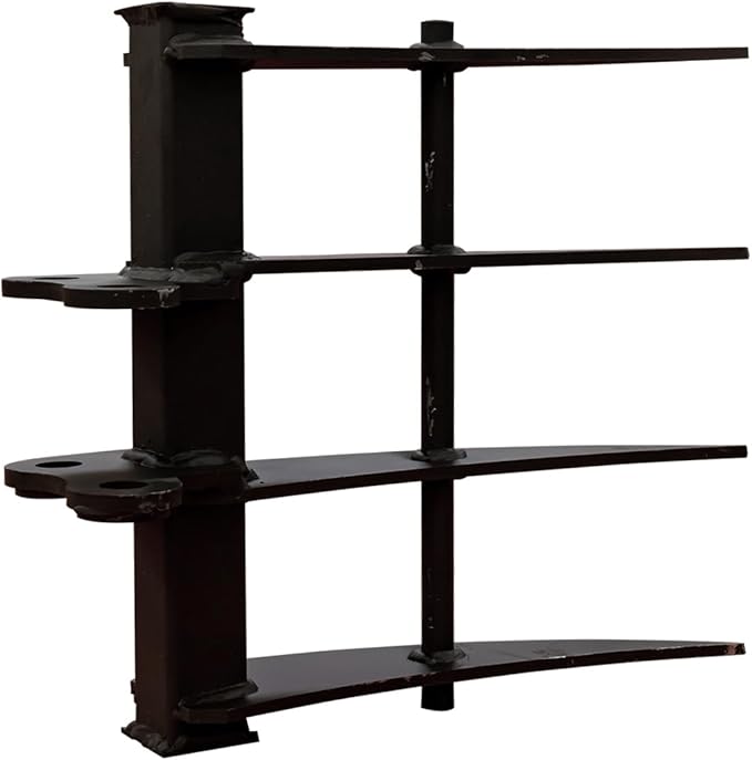 Small Digger Rake, Mini Excavator Rake, Backhoe Attachment, for 1T to 1.5T Excavators, 90MM/3.54in Span, 25MM/0.98in Hole Diameter, 90MM/3.54in Central Wheelbase