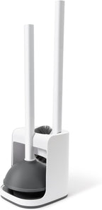 Toilet Brush and Plunger Set Hidden, S-Shaped Toilet Brush Plunger Combo, Perfect for Homes, Apartments & Bathrooms