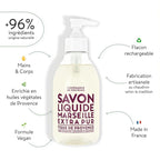 Compagnie de Provence Savon de Marseille Extra Pure Liquid Soap - Fig of Provence - 10 Fl Oz Plastic Pump Bottle