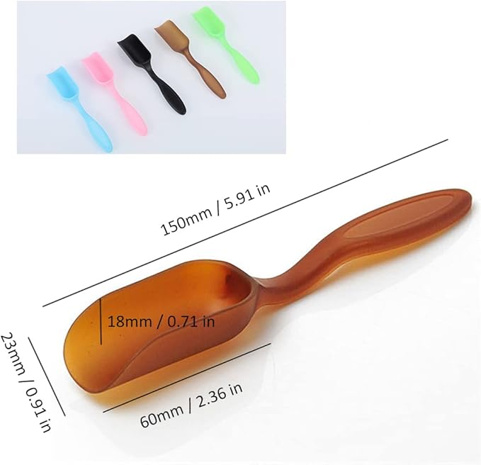 10Pcs Colorful Plastic Mini Gardening Shovel Spoons Soil Scoops, Succulent Sand Scoops/Cultivation Digging Transplanting Tools for Succulents Potted Flowers (Multicolor)