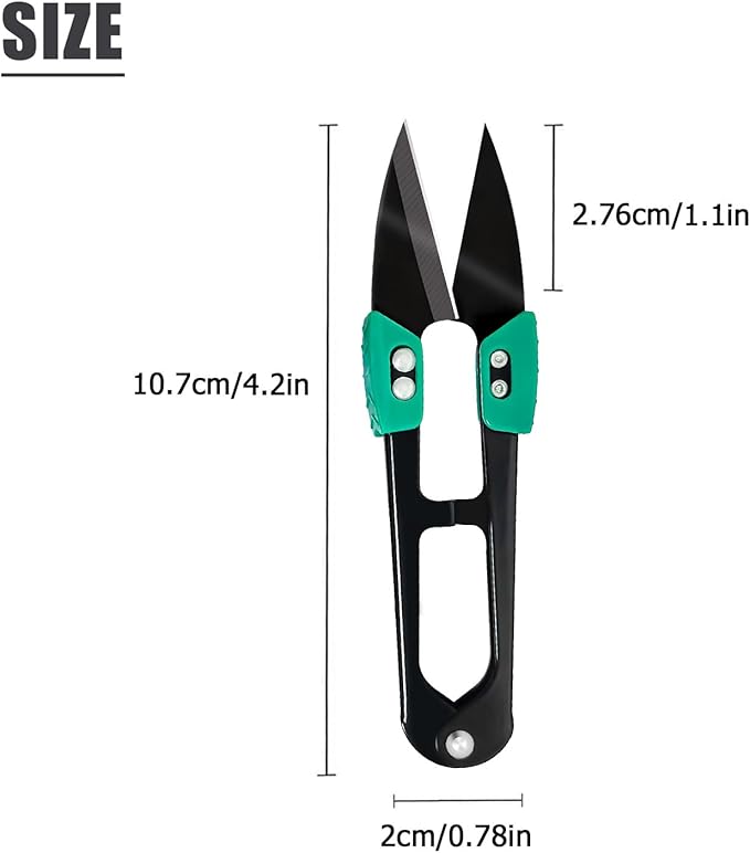 HAISHANG 4Pcs Bonsai Pruning Scissors Garden Plant Trimming Sewing Scissors Yarn Thread Snips,Small Pruning Shears Stainless Steel Pruners Trimmers Gardening Supplies