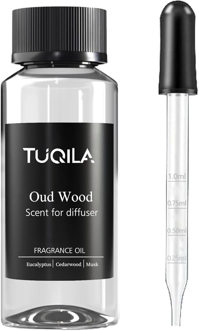 Hotel Waterless Diffuser Oil Oud Wood, Essential Scent Oil Usage Cold Air Waterless Diffuser, Luxury Scents Oils Fragrance Bottle120 ML Home Natural Flavour