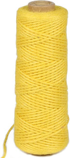 2mm 328ft Colored Natural Jute Twine String for Gift Wrapping Craft Baker Plant Christmas Ribbon Twine Handmade Arts Decoration Thin Packing String Home Decor