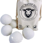Natural Fabric Softener, Organic, Reusable, Unsented, 6-Pack XL, Replacment to Dryer Sheets,1500 Loads, Hypoallergenic