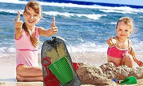 8PCS Mesh Bags Drawstring Bag Set - Nylon Mesh Drawstring Bags with Cord Lock Closure - Delicates Laundry Bag For Washing Machine - Small Gym Bag for Basketball, Volleyball, Football, Golf Stuff Balls