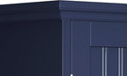ChooChoo Bathroom Wall Cabinet, Over The Toilet Space Saver Storage Cabinet, Medicine Cabinet with 2 Door and Adjustable Shelves, Cupboard, Navy Blue