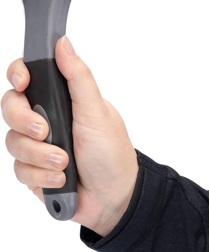 Schneiders Bucket and Trough Scrub Brush - 2 Pack | Durable Synthetic Bristles | Comfortable Silicone Grip | Ideal for Horse Water Buckets & Feed Troughs | Color Black/Gray