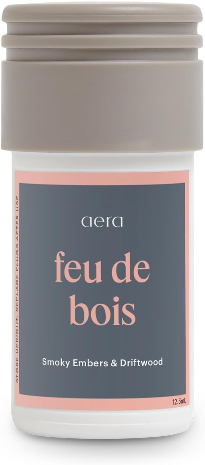 Aera Mini Feu de Bois - Essential Oil for Home - Wood Burning Fragrance - Notes of Smokey Embers and Driftwood - Scent Refill - Capsule Size Works with Mini Diffuser