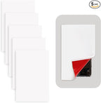 Rubber Bond Self-Adhesive Rubber Wall Outlet Cover Plate 5 Pack - Easy to Apply Peel & Stick Drywall Hole Patch - 5x3 Inch Screwless Blank Wall Plate Cover - Premium Rubber Wall Hole Cover (White)