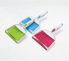 Mini Broom and Dustpan Set-Mini Whisk Set for Desk, Housekeeping, Office, Kitchen, Pet Nest, etc.,Daily Cleaning Necessity Plastic Mini Dustpan Set (Green)