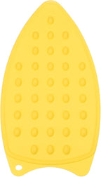 PATIKIL Silicone Iron Rest Pad, Multipurpose Hot Heat Resistant Iron Rest Plate Protective Pad for Ironing Board Hot Resistant Steamer Steam Compact Mat, Yellow