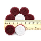 60 PCS 1 Inch 25mm 240-800 Grit Multi-Purpose Flocking Scouring Pad Duty Nylon Cloth for Polishing & Grinding,400