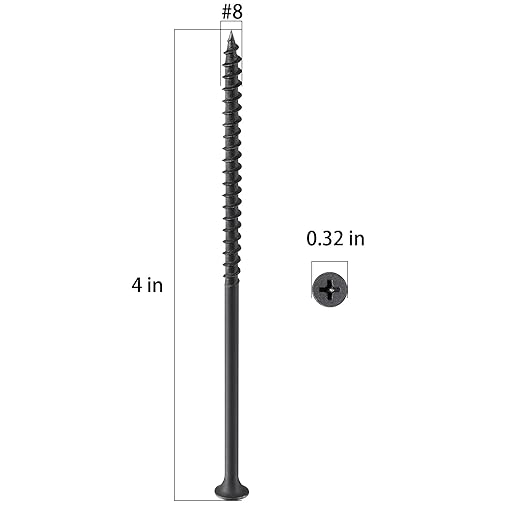 (92 pcs)#8X3 Black Fastener Drywall Screws-Phillips with coarse Threaded tip, Black, Suitable for Drywall Slate, Wood, etc.(1 pounds)