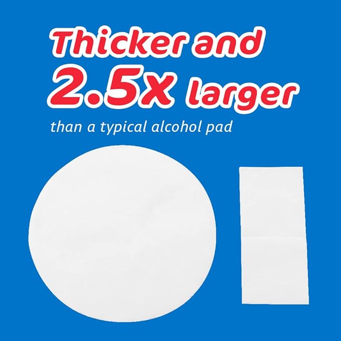 The Pharma-C Company - 70% Isopropyl Alcohol Pads [12-100ct jars]. First Aid - Bulk Antiseptic Wipes - Extra Large Pads - for minor cuts, scrapes and burns.