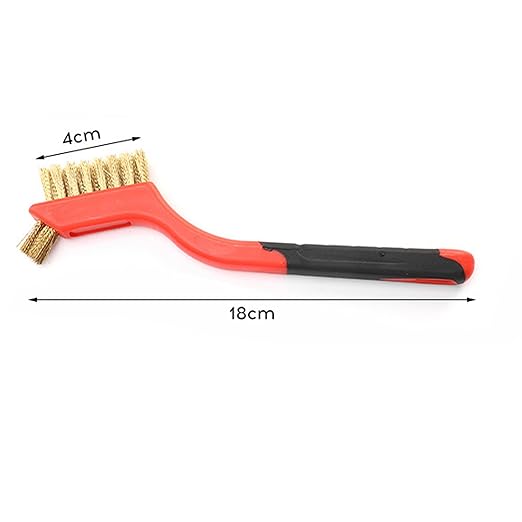 3Pcs Small Brass Wire Cleaning Brushes Set for Rust Removal in Holes