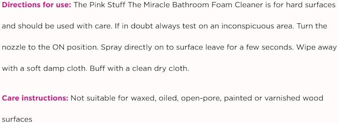 Stardrops - The Pink Stuff - Miracle Bathroom Foam Cleaner 750ml - Baths, Tiles, Soap Scum, Limescale, Streak Free (Pack of 2)