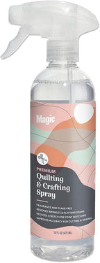 MAGIC Premium Quilting & Crafting Spray Bottle – Fabric Spray for Cutting, Creasing, & Sewing – Best Press Spray Starch for Quilting to Flatten Seams & Wrinkles – Wrinkle Spray (16oz Trigger) 3 Pack