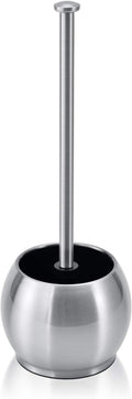 ToiletTree Products Stainless Steel Plunger - Heavy Duty Toilet Bowl Plunger with Holder for Bathroom Essentials and House Cleaning Tools - Stainless Steel, 6.5” x 6.5” x 18.5”