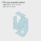 6-Cube Storage Shelf Bookcase - Wooden 3-Tier Floor Standing Open Bookshelf for Home and Office, Display Cabinet, Warm White