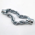 Flex‑Shaft Sewer Descaling Chain,Rotary Cable Sewer Dredge,Versatile PVC Pipe Oil Pollution in Pipeline Blocks Drilling Maintenance Tool Suitable for 16mm Spring (Silver)