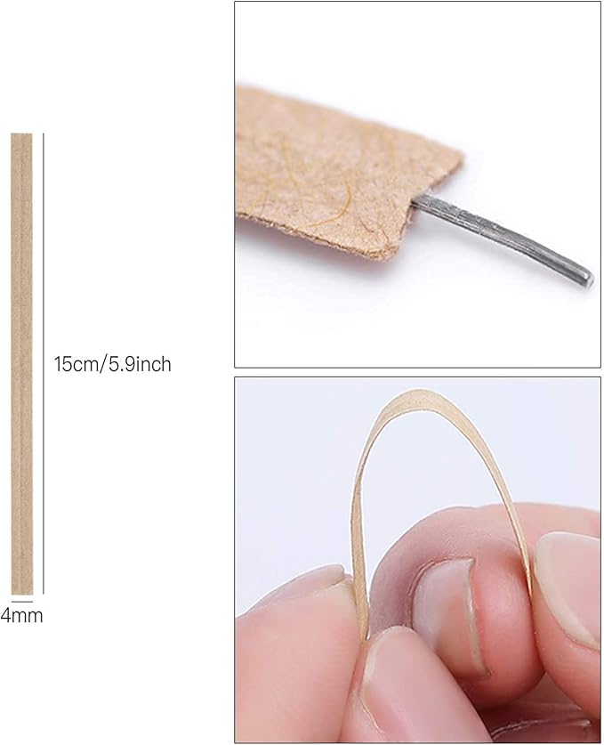 1000 Pcs Twist Ties, Kraft Paper Twist Ties Plant Ties Reusable Bread Ties for Party Cello Candy Coffee Treat Bags Cake Pops (6")