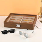 Wooden Sunglasses Organizer Box, Eyewear Display Eyeglass Case, Glasses Storage Box Sunglass Holder Gifts