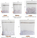 Polecasa 3Pcs Premium Fine Mesh Laundry Bags, 3 Small 9 x 12 Inches Durable Laundry Wash Bags with Sturdy Zipper for Delicates