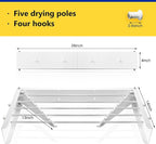 Wall Mounted Drying Rack,28 Inch,Clothes Drying Rack Wall Mounted,Foldable,Retractable,Collapsible Drying Raks for Laundry
