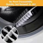 Washing Machine Cleaner Brush, Household Nylon Brushes for Cleaning Washing Machine Brush, Front Load Rolling Washing Machine Cleaning Brush, Flexible Slit Cleaning Brush Dryer Vent Brush