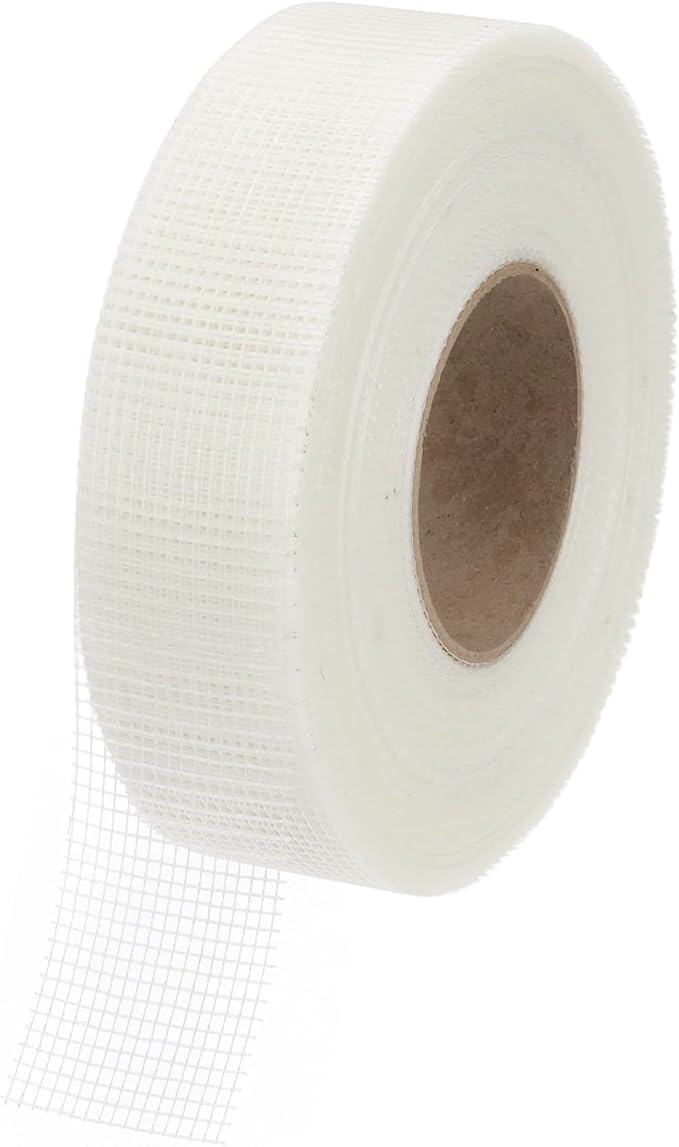 PATIKIL Drywall Repair Mesh Tape, 2 inch x 328 ft Fiberglass Repair Patch Self-Adhesive Dry Wall Joint Tape 9 Mesh Wall Hole Crack and Seam Patch, White