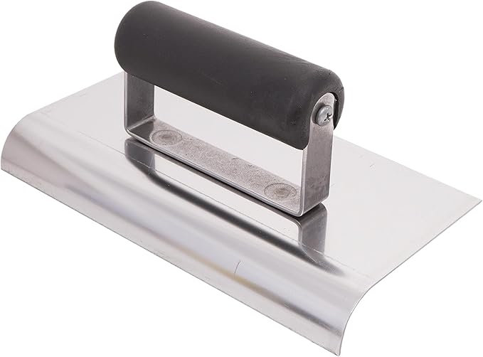 MARSHALLTOWN QLT Stainless Steel Hand Edgers, Plastic Handle Material, 152mm Width, 203mm Length, 16mm Lip, 13mm Radius, Made In The USA, CE524SP