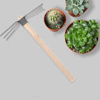 Hoe Hand Tools Garden Tool Dual Headed Hoe Hand Rake Mini Hoes Planting Gardening Hoe Hoe Garden Tool Garden Tools for Gardening Set Outdoor Iron Household Gadgets Hoes
