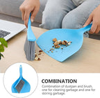 GLEAVI Mini Broom and Dustpan Set, Compact Household Pet Cleaning Tool, Desktop Sweeping Accessory for Home and Office, Portable Handheld Cleaning Supplies