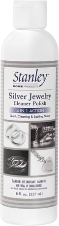 STANLEY HOME PRODUCTS Silver Jewelry Cleaner Polish - 4-in-1 Formula Cleans and Protects Silver and Sterling Jewelry and More Helps Prevent Tarnish Plus Long Lasting Shine