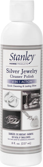 STANLEY HOME PRODUCTS Silver Jewelry Cleaner Polish - 4-in-1 Formula Cleans and Protects Silver and Sterling Jewelry and More Helps Prevent Tarnish Plus Long Lasting Shine