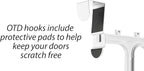 Whitmor Over The Door Shoe Organizer, Holds up to 36 Pairs of Shoes, Shoe Organizer for Closet, White