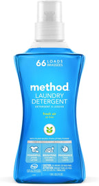 Method Liquid Laundry Detergent, Fresh Air, 66 Loads Per Bottle, Stain Remover, 53.5 Fl Oz (Pack of 1)
