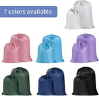 Polecasa Heavy Duty Large Laundry Bag with 130gsm Tear Resistant Fabric, ID Tag and Handles, Easy to Carry Dirty Clothes Drawstring Bag, Perfect for College Dorm, Travel, 28”x36”, Black