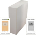 9-Cube Storage Shelf Bookcase - Wooden 3-Tier Floor Standing Open Bookshelf for Home and Office, Display Cabinet, Warm White