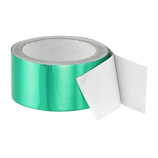 PATIKIL Awning Repair Tape 8m x 5cm Waterproof Canvas Tape High Adhesive Tear Repair Patch Kit for PVC Tarpaulin Tent Awning Fabric RV Sail Boat Cover, Green (2" x26.24ft)