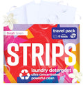STRIPS Laundry Detergent Sheets Fresh Linen Travel Pack (3ct, 6 loads) Eco Liquidless Soap, Travel-Friendly, Dissolves in Hot & Cold, Hypoallergenic, Tackles Tough Stains & Odors