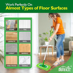 HOMEXCEL Reusable Microfiber Mop Pads,Mop Pads Replacements for Wet & Dry Use, Floor Cleaning Sweeping Mopping Pads Refills for Household Cleaning, Pack of 4