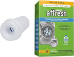 Whirlpool 63580 Liquid Fabric Softener Dispenser, White & Affresh Washing Machine Cleaner, Cleans Front Load and Top Load Washers, Including HE, 6 Tablets