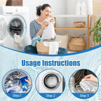 Washing Machine Cleaner, 2026 New Powerful Stain Remover for Washing Machine Tanks - Deep Clean Solution for Top Load and Front Load Washers, Descaler for Drum, Tub & All Internal Parts (3Pack)