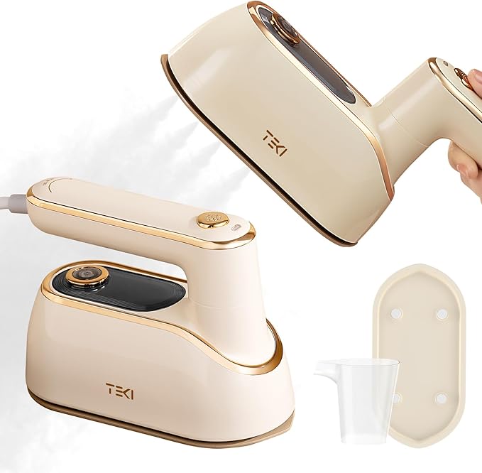 Travel Steamer for Clothes Portable Rotary Garment Iron 1200W Small Travel Steam Iron for Home, Dorm, College, 150ml Water Tank, Foldable Wrinkle Remover 120V