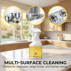 Drkicsy 2 Packs Kitchen Heavy Oil Cleaner Spray, Oven Cleaner Heavy Oil Stain Cleaner Kitchen Degreaser, All Purpose Heavy Duty Oil Cleaning Agent Foam Cleaner for Countertops and Appliances