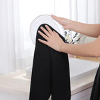 Homaxy 100% Cotton Waffle Weave Kitchen Dish Towels, Ultra Soft Absorbent Quick Drying Cleaning Towel, 13 x 28 Inches, 4-Pack, Black