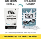 Molly's Suds Laundry Detergent Pods | Clean Detergent for Sensitive Skin | Ultra Concentrated and Stain Fighting | Unscented - 60 Count